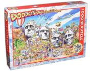 Opakowanie Puzzle 1000 Doodle Town - USA, Góra Rushmore