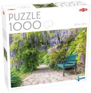 Puzzle 1000 el. Wisteria Alley in blossom. Wydawca: Tactic. Dadada.pl Opakowanie Puzzle 1000 el. Wisteria Alley in blossom