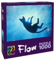 Opakowanie Puzzle 1000 Flow: Czarny kot GRANNA