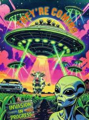 Opakowanie Puzzle 1000 Hall of Horror UFO