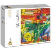 Opakowanie Puzzle 1000 Krajobraz z domem, psem i zamkiem