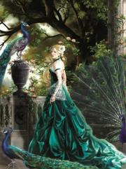 Opakowanie Puzzle 1000 Piękność w szmaragdowej sukni