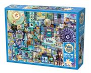 Opakowanie Puzzle 1000 Pomaluj mój świat na kolor niebieski 112211