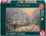Opakowanie Puzzle 1000 PQ T.Kinkade Świąteczne spotkanie 113668