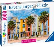Puzzle 1000 Śródziemnomorska Hiszpania. Wydawca: Ravensburger. Dadada.pl Opakowanie Puzzle 1000 Śródziemnomorska Hiszpania