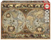 Opakowanie Puzzle 1000 Stara mapa świata