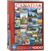 Opakowanie Puzzle 1000 Stare plakaty, Kanada