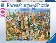 Puzzle 1000 Światowe zabytki. Wydawca: Ravensburger. Dadada.pl Opakowanie Puzzle 1000 Światowe zabytki