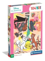 Opakowanie PUZZLE 104 EL SUPER KOLOR Aristocats