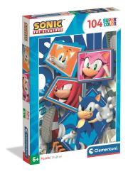 Opakowanie PUZZLE 104 EL SUPER KOLOR Sonic