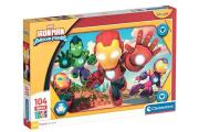 Opakowanie Puzzle 104 Maxi Super kolor Iron Man and His Awesome friends 23778