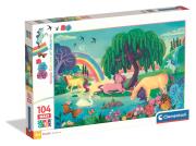 Opakowanie Puzzle 104 Maxi Super kolor Noli Jednorożce 25794