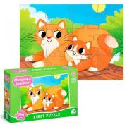 Puzzle 12 Zawsze razem. Koty. Wydawca: Dodo. Dadada.pl Opakowanie Puzzle 12 Zawsze razem. Koty