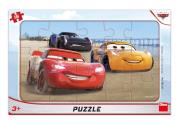 Opakowanie Puzzle 15 ramkowe Auta Cars Wyścig