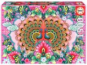Opakowanie Puzzle 1500 Kolorowe Pawie Catalina Estrada 112820