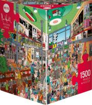 Opakowanie Puzzle 1500 Muzyczny sklep (Puzzle+plakat)