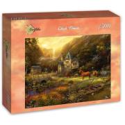 Puzzle 1500 Złota dolina, Chuck Pinson. Wydawca: Grafika. Dadada.pl Opakowanie Puzzle 1500 Złota dolina, Chuck Pinson