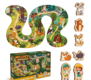 Puzzle 16 Who lives in the forest. Wydawca: Dodo. Dadada.pl Opakowanie Puzzle 16 Who lives in the forest