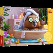 Puzzle 160 Kapibara w Spa 15433. Wydawca: Trefl PAP. Dadada.pl Opakowanie Puzzle 160 Kapibara w Spa 15433