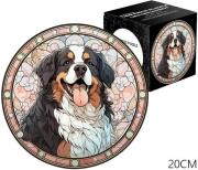 Opakowanie Puzzle 168el Witraż. Pies