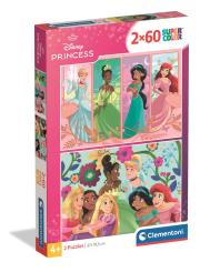 Opakowanie PUZZLE 2 x 60 EL SUPER KOLOR Princess