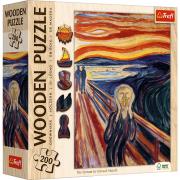 Puzzle 200 drewniane Krzyk Edvard Munch 20252. Wydawca: Trefl PAP. Dadada.pl Opakowanie Puzzle 200 drewniane Krzyk Edvard Munch 20252