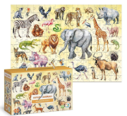 Puzzle 200 Montessori Safari animals. Wydawca: Dodo. Dadada.pl Opakowanie Puzzle 200 Montessori Safari animals