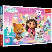 Puzzle 24 Maxi Koci Świat Gabby 14381. Wydawca: Trefl PAP. Dadada.pl Opakowanie Puzzle 24 Maxi Koci Świat Gabby 14381
