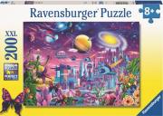 Opakowanie Puzzle 2D 200 Kosmiczne miasto XXL 13291