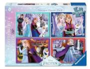 Opakowanie Puzzle 2D 4x100 Kraina Lodu