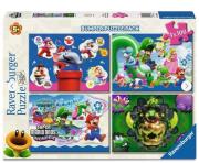Opakowanie Puzzle 2D 4x100el Super Mario