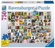 Opakowanie Puzzle 2D 750 Duży Format 99 uroczych piesków 16939