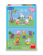 Opakowanie Puzzle 2w1 Świnka Peppa i przyjaciele