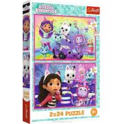 Opakowanie Puzzle 2x24 Zabawy z Gabby TREFL
