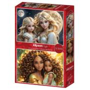 Puzzle 2x500 Matka i córka Księżyc i słońce. Wydawca: Alipson. Dadada.pl Opakowanie Puzzle 2x500 Matka i córka Księżyc i słońce