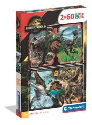 Opakowanie Puzzle 2x60 Super kolor Jurassic world 24830