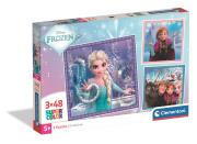 Opakowanie PUZZLE 3 x 48 EL SUPER KOLOR Frozen