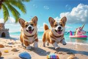 Opakowanie Puzzle 30 Dzień z Corgim TREFL