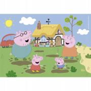 Opakowanie PUZZLE 30 EL SUPER KOLOR Peppa Pig