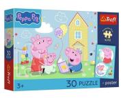 Opakowanie Puzzle 30 Świnka Peppa + plakat TREFL