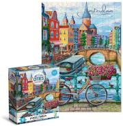 Puzzle 300 Easy-M Cities Amsterdam. Wydawca: Dodo. Dadada.pl Opakowanie Puzzle 300 Easy-M Cities Amsterdam