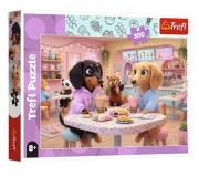 Opakowanie Puzzle 300 jamniki w kawiarni TREFL