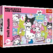 Puzzle 300 Szalone Trio Hello Kitty 23039. Wydawca: Trefl PAP. Dadada.pl Opakowanie Puzzle 300 Szalone Trio Hello Kitty 23039