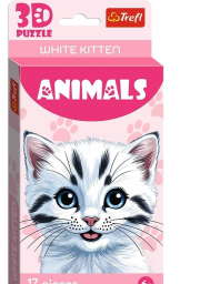 Opakowanie Puzzle 3D Biały kotek TREFL