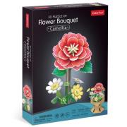 Puzzle 3D Bukiet kwiatów Kamelie. Wydawca: Cubic Fun. Dadada.pl Opakowanie Puzzle 3D Bukiet kwiatów Kamelie