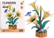 Opakowanie Puzzle 3D drewniane kwiaty lilie