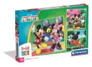 Opakowanie Puzzle 3x48 Super kolor Mickey Mouse Clubhouse 25005