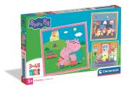 Opakowanie Puzzle 3x48 Super kolor Peppa Pig 25001