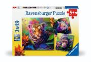 Opakowanie Puzzle 3x49 Jungle Babies