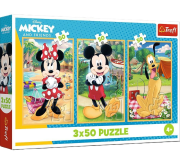 Opakowanie Puzzle 3x50 Myszki na wakacjach TREFL